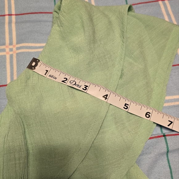 Green One-Shoulder Ruffle Top - Picture 6 of 6